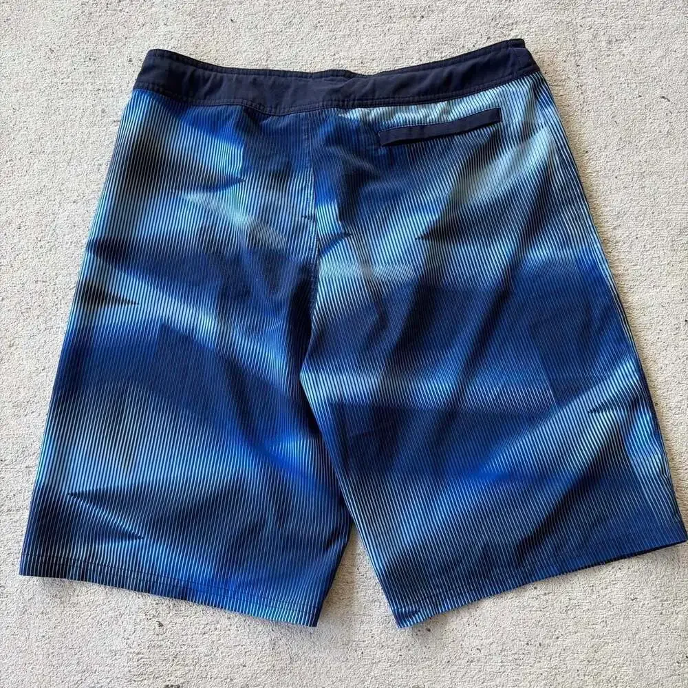 Nike Vapor Board Shorts Blue Striped Size 34